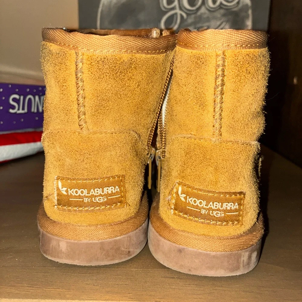 Koolaburra Tan Kids Snow Boots